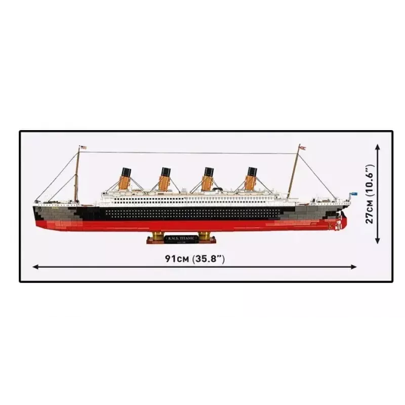 Konstruktsioonikomplekt Cobi R.M.S. Titanic mudel, 3260 plastikklotsi (COBI-1686)