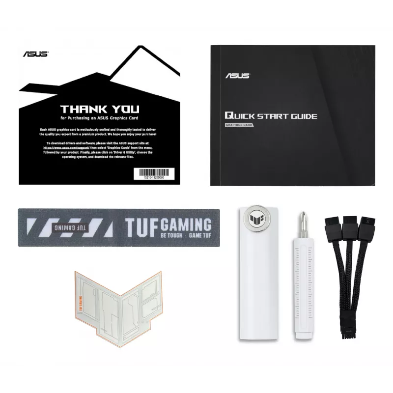 Videokaart ASUS TUF NVIDIA GeForce RTX 5070 Ti 16 GB GDDR7 256-bit PCIe 5.0 3-ventilaatoriga valge