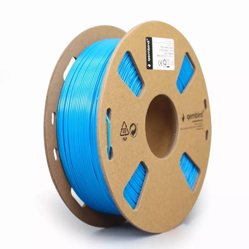 3D-printimismaterjal Gembird 3DP-PETG1.75-01-B polüetüleentereftalaatglükool PETG sinine