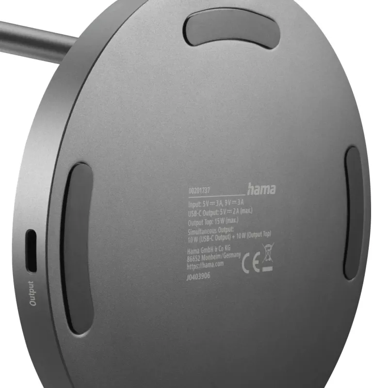 Hama 00201737 mobiilseadme laadija Kõrvaklapid, Nutitelefon Must USB Juhtmevaba laadimine Kiirlaadimine Siseruumides