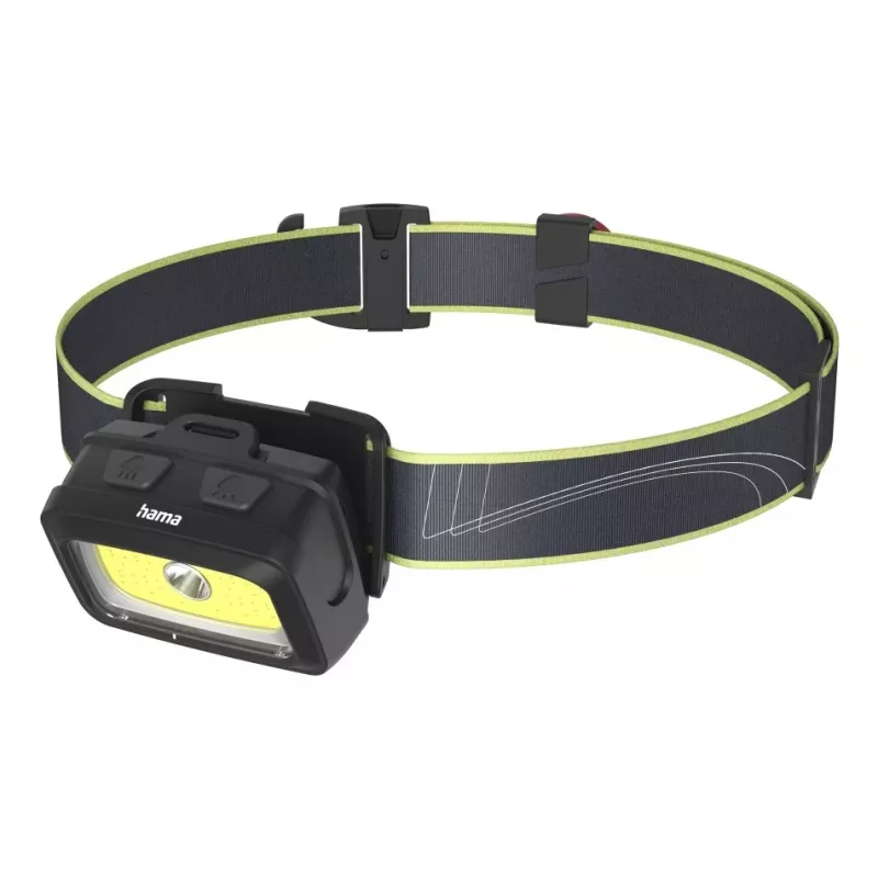 Hama HL350 must, sinine, kollane pealamp LED