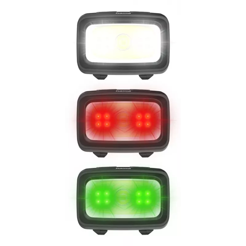 Hama HL350 must, sinine, kollane pealamp LED