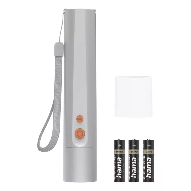 Käeshoitav taskulamp Hama FL250 LED 3W Alumiinium Hõbedane