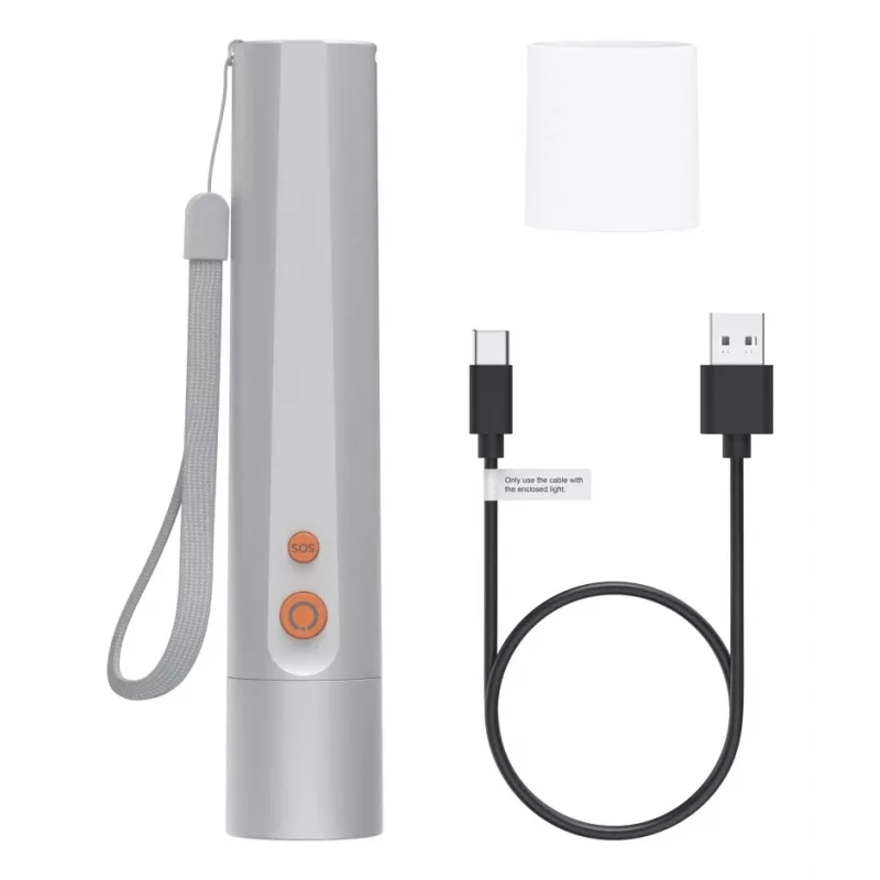 Käsivalgusti Hama FL350-C hõbedane LED 3W USB laetav