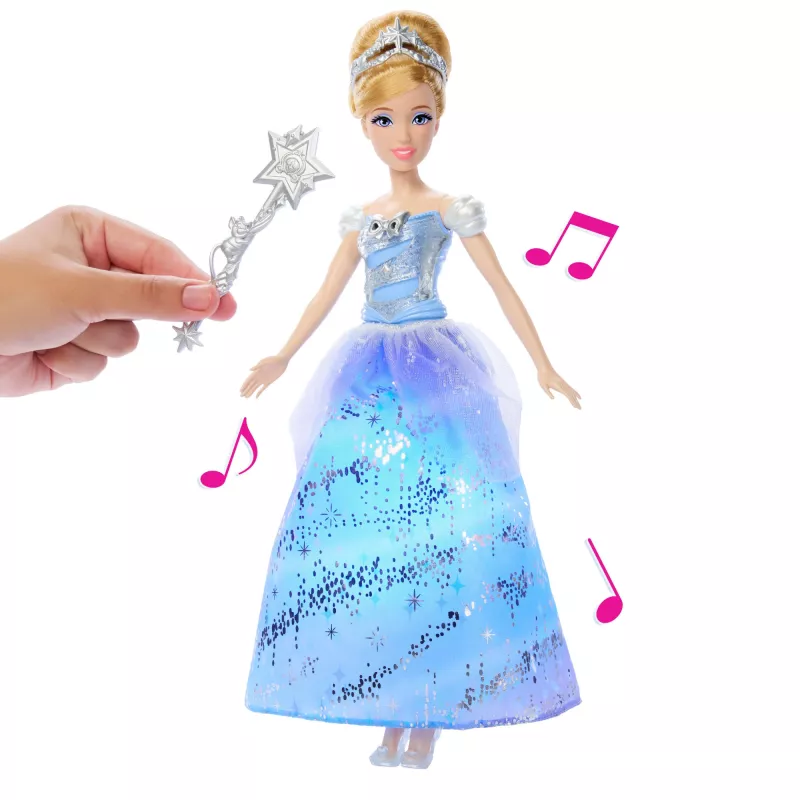 Disney Princess Enchanted Ballgown Cinderella Fashion nukk with Lights & Sounds, Inspired by Movie