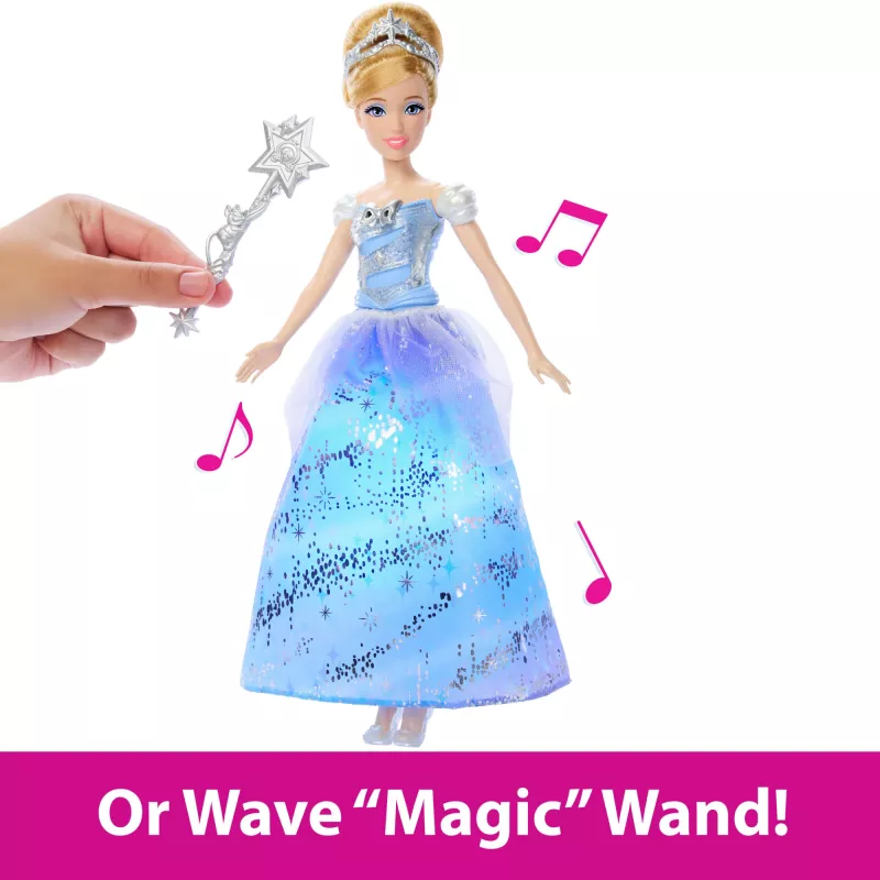 Disney Princess Enchanted Ballgown Cinderella Fashion nukk with Lights & Sounds, Inspired by Movie