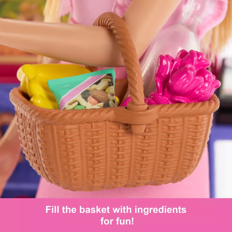 Barbie ja Teresa Sõpruse Retsept Malibu Turul nukk ja mängukomplekt 11 aksessuaariga