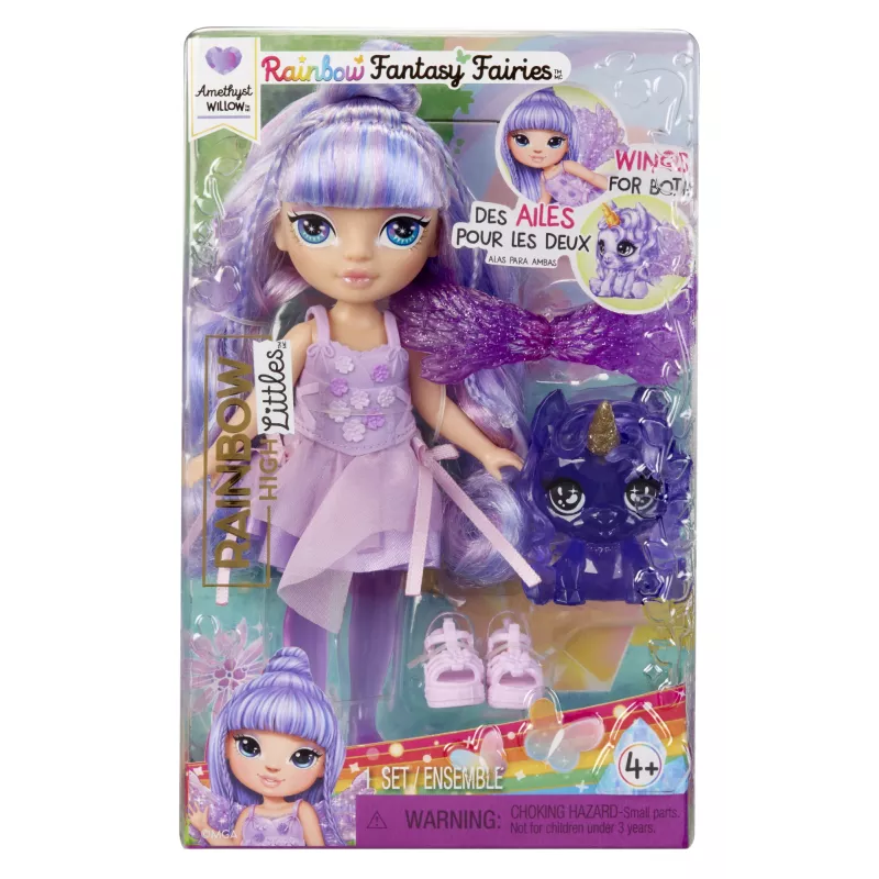 Rainbow High Littles Rainbow Fantasy haldjanukk- Amethyst (lilla)