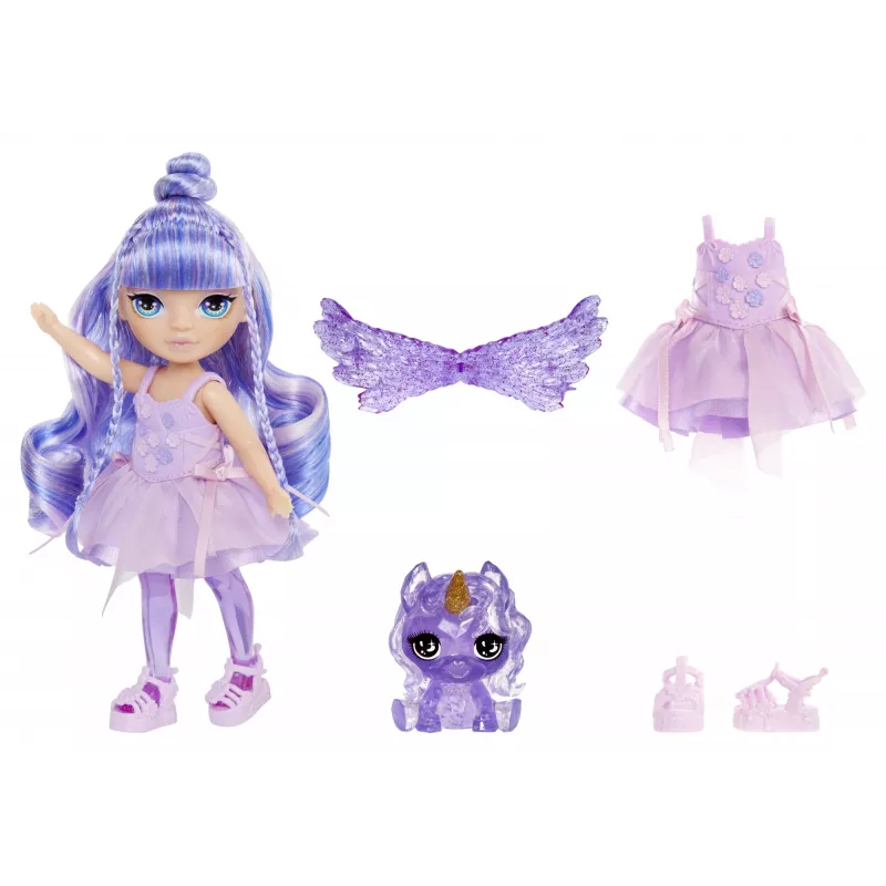 Rainbow High Littles Rainbow Fantasy haldjanukk- Amethyst (lilla)