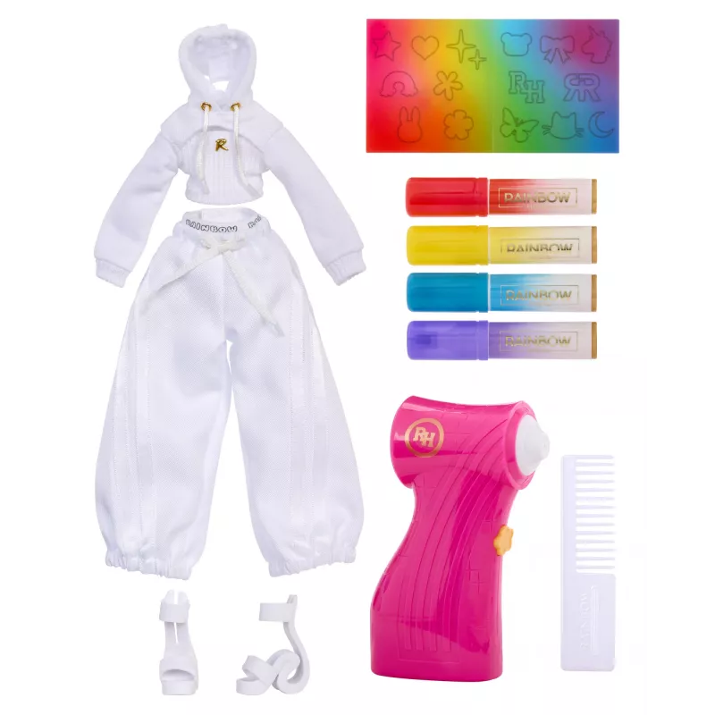 Rainbow High Air Brush & Create Fashion Dolls -roheline Eyes, moenukk, naissoost, 4 a, poiss/tüdruk, 280 mm, mitmevärviline