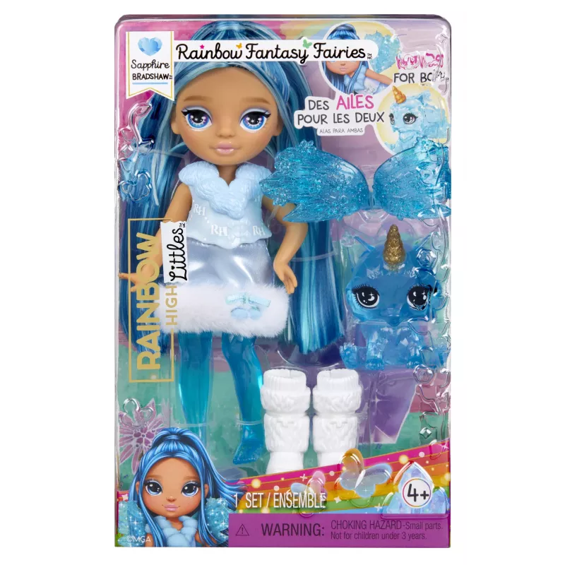 Rainbow High Littles Rainbow Fantasy haldjanukk- Sapphire (sinine)