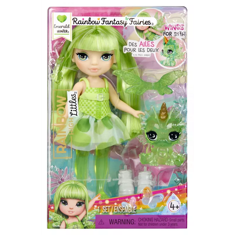 Rainbow High Littles Rainbow Fantasy haldjanukk- Emerald (roheline)