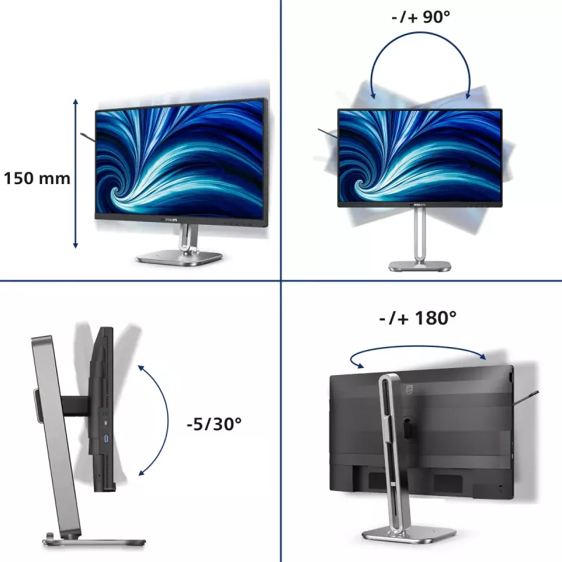 Philips 4000 seeria 24B2N4200/00 arvutimonitor 60,5 cm (23,8 tolli) 1920 x 1080 pikslit Full HD LCD hall