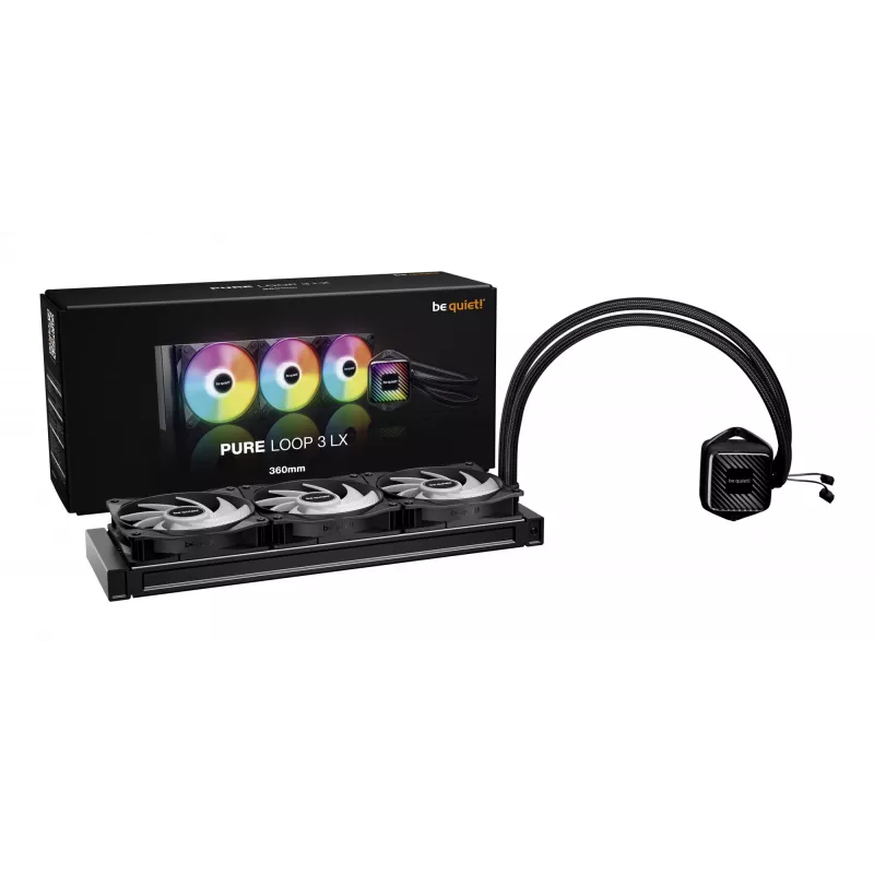 be quiet! PURE LOOP 3 LX protsessori kõik-ühes vedelikjahuti 12 cm Must 1 tk