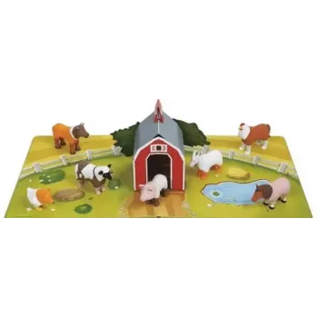 MALIK Magnetic Mini Animals Set 62333 — taluteemalised magnetilised mängukujud väikelastele
