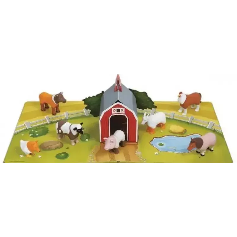 MALIK Magnetic Mini Animals Set 62333 — taluteemalised magnetilised mängukujud väikelastele