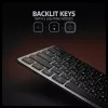 Axagon HMC-KB-CRL, USB 5 Gbps keskus klaviatuuriga, HDMI 4K/60Hz, 3x USB-A, SD/mSD, heli, PD100, kirillitsa klahvistik