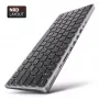 Axagon HMC-KB-NRD, USB 5Gbps jaam klaviatuuriga, HDMI 4K/60Hz, 3x USB-A, SD/mSD, heli, PD100, Põhjamaa paigutus
