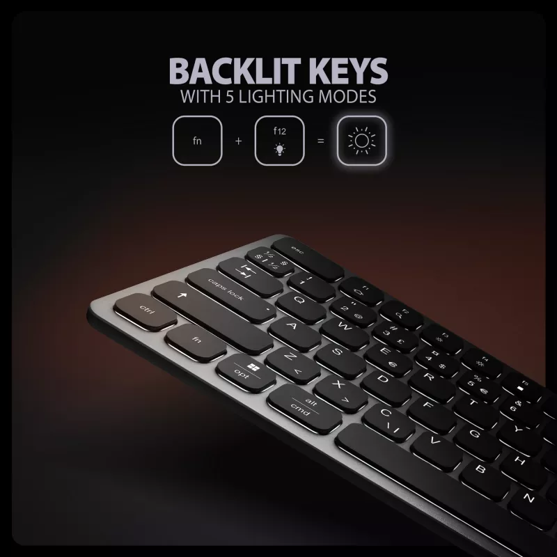 Axagon HMC-KB-NRD, USB 5Gbps jaam klaviatuuriga, HDMI 4K/60Hz, 3x USB-A, SD/mSD, heli, PD100, Põhjamaa paigutus