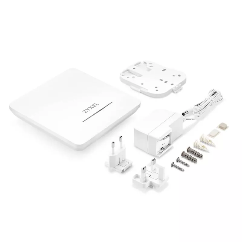 Juhtmevaba pääsupunkt Zyxel NWA90BE — kaheribaline 2,4/5 GHz, 4324 Mbit/s, PoE, 1x RJ-45, valge