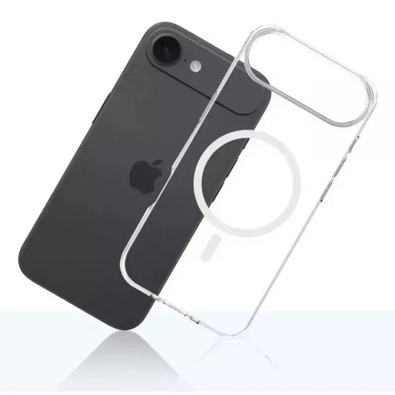 Telefonikate 3MK Apple iPhone 17 Air jaoks — läbipaistev TPU/PU ümbris, sobib 6,5 tolli (16,5 cm) ekraaniga