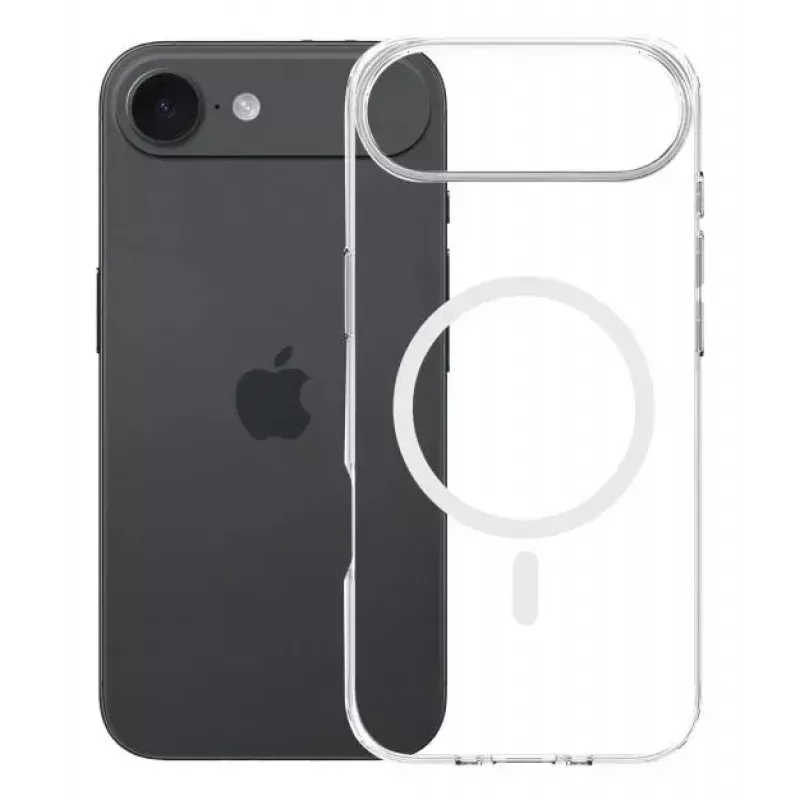 Telefonikate 3MK Apple iPhone 17 Air jaoks — läbipaistev TPU/PU ümbris, sobib 6,5 tolli (16,5 cm) ekraaniga