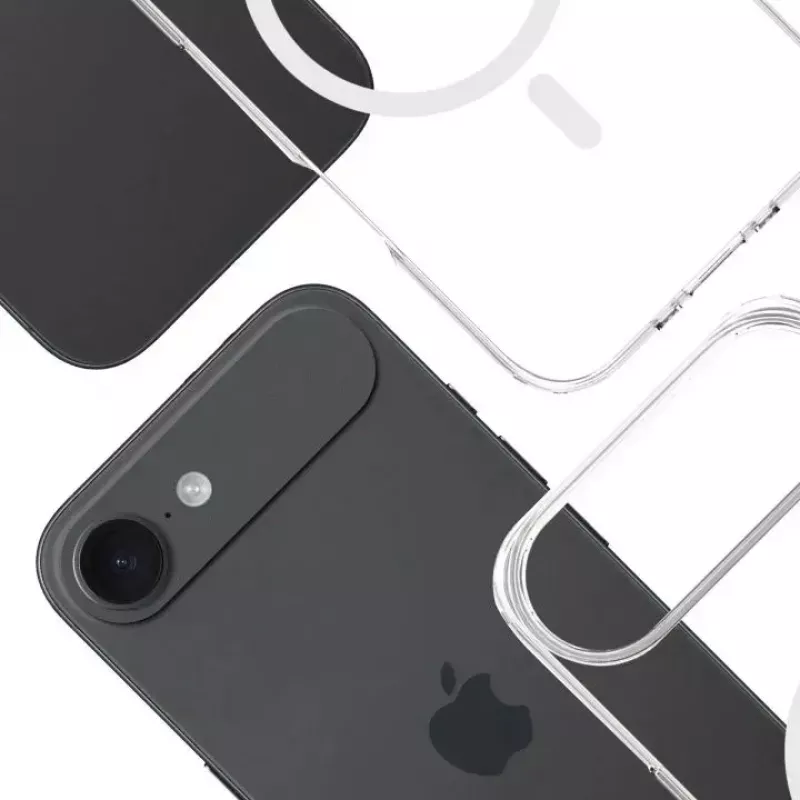 Telefonikate 3MK Apple iPhone 17 Air jaoks — läbipaistev TPU/PU ümbris, sobib 6,5 tolli (16,5 cm) ekraaniga