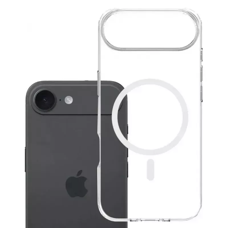 Telefonikate 3MK Apple iPhone 17 Air jaoks — läbipaistev TPU/PU ümbris, sobib 6,5 tolli (16,5 cm) ekraaniga
