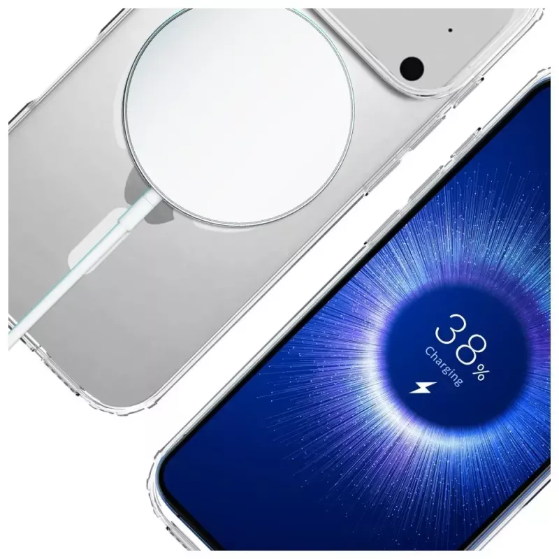 Kaitseümbris 3MK Armor MagCase Apple iPhone 17 Pro jaoks, magnetkinnitus, läbipaistev/suitsune viimistlus