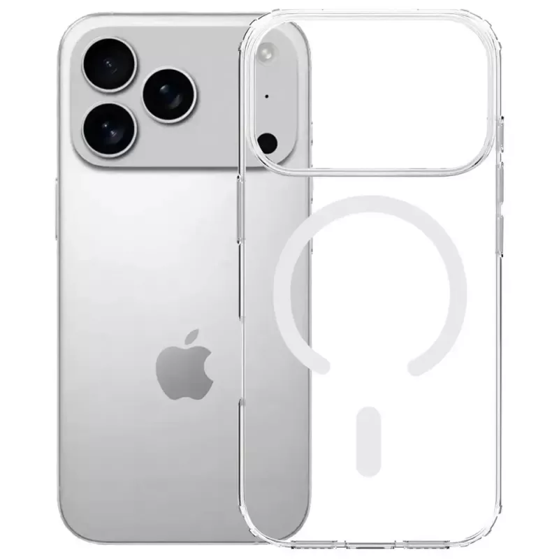 Kaitseümbris 3MK Armor MagCase Apple iPhone 17 Pro jaoks, magnetkinnitus, läbipaistev/suitsune viimistlus