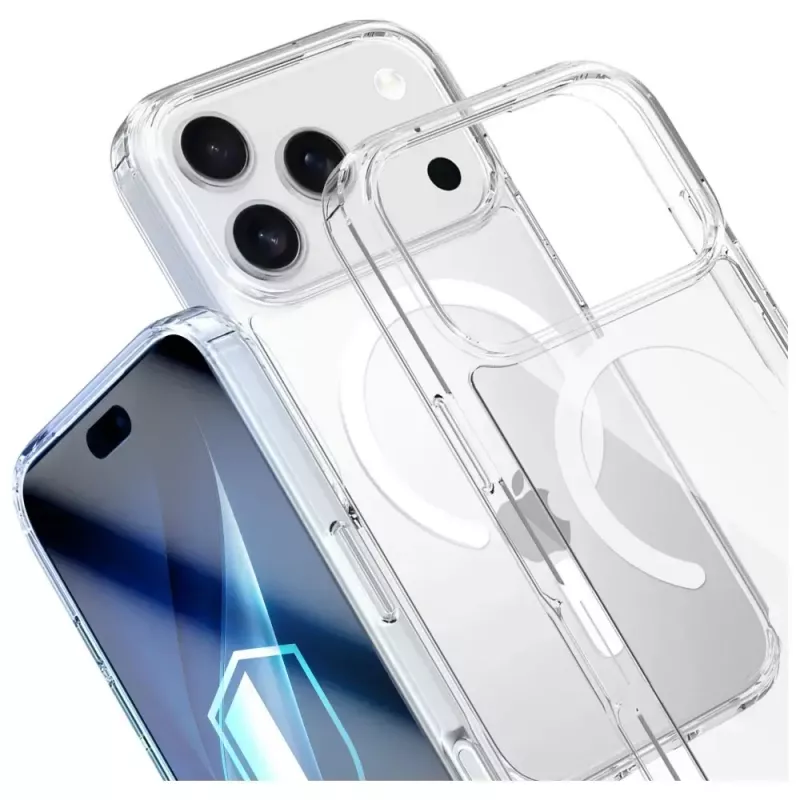 Kaitseümbris 3MK Armor MagCase Apple iPhone 17 Pro jaoks, magnetkinnitus, läbipaistev/suitsune viimistlus