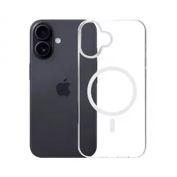 Phone cover 3MK for Apple iPhone 17, transparent TPU/PU case, for 6.3 inch (16 cm) screen