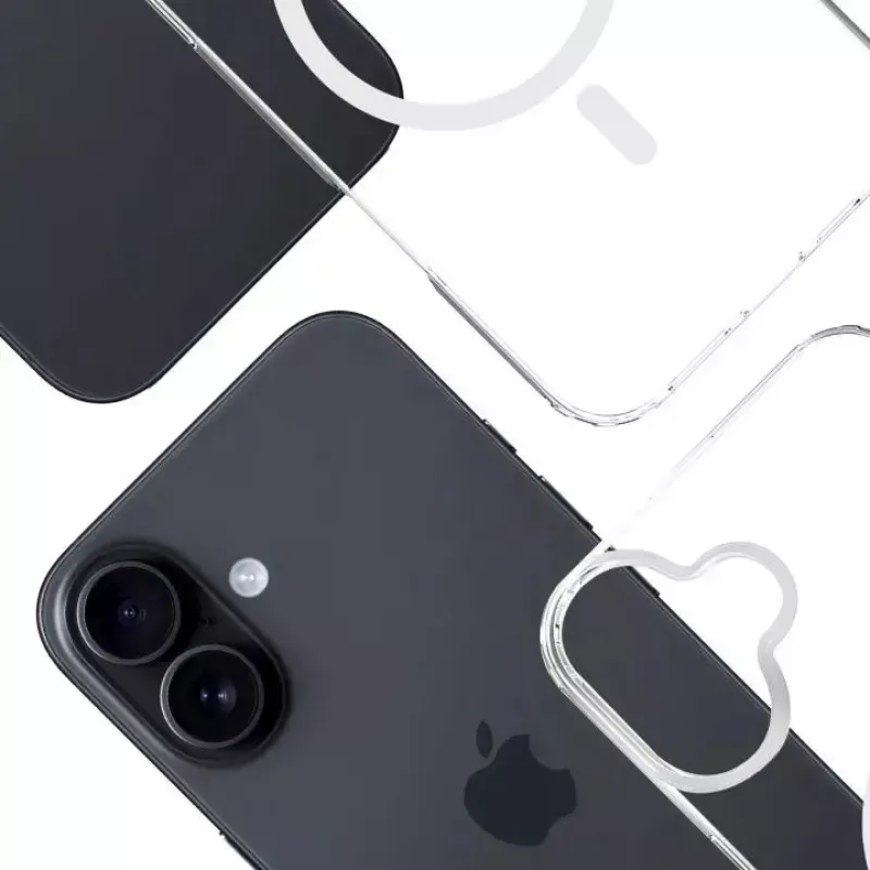 Phone cover 3MK for Apple iPhone 17, transparent TPU/PU case, for 6.3 inch (16 cm) screen
