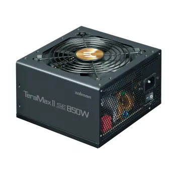 Toiteplokk Zalman TeramaxII SE 850 W ATX 18+10 pin, 80 PLUS Gold, 120 mm ventilaator, must