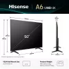 Hisense 50A6Q teler 127 cm (50 tolli) 4K Ultra HD Smart TV Wi-Fi Must 200 cd/m²