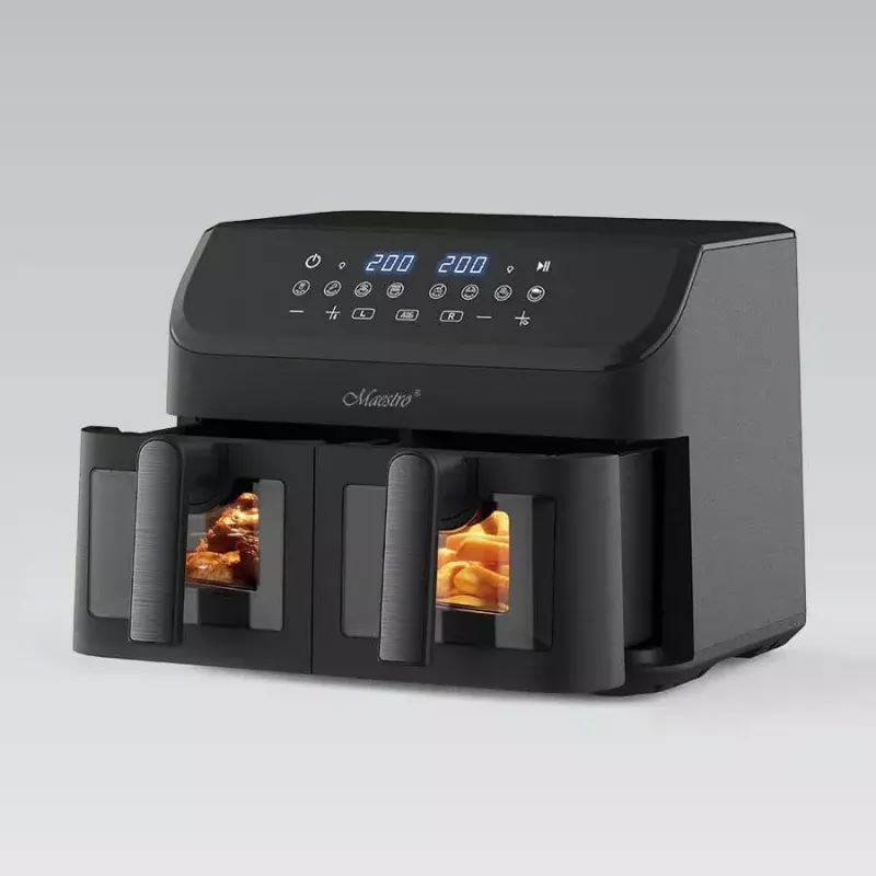 Maestro MR-758 kahe korviga kuumaõufriteuus, 2 x 4,5 l (9 l), 2000 W, 80–200°C, 8 programmi, must
