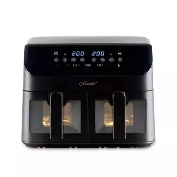 Kuumõhufritüür Maestro MR-758, kahekorviline 2×4,5 l maht, 1400–1800 W, reguleeritav 80–200 °C, 8 programmi, 30 min taimer