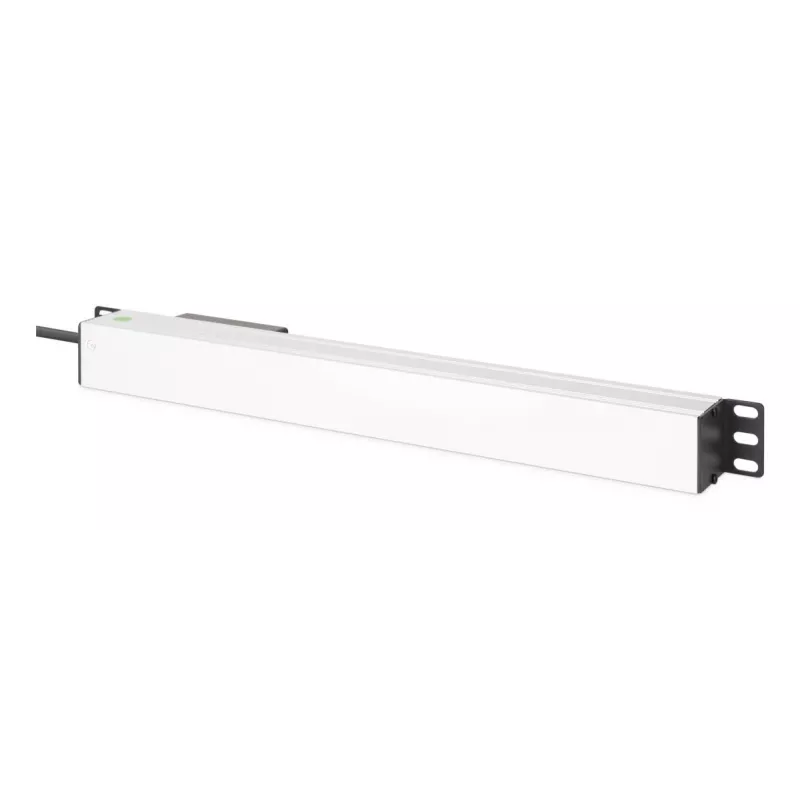 DIGITUS PDU - 1U Alumiiniumist rack-kinnitusega 7x turvapistikupesa 16A 4000W 250VAC 50/60Hz 1x kaitselüliti