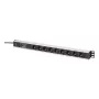 DIGITUS PDU - Alumiiniumist riiulisse paigaldatav sagedusfilter 2m 16A 3600W 230VAC 50/60Hz 7x turvaline 2x pistikupesa