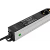 DIGITUS PDU - Alumiiniumist riiulisse paigaldatav sagedusfilter 2m 16A 3600W 230VAC 50/60Hz 7x turvaline 2x pistikupesa