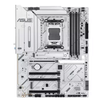 Emaplaat ASUS X870 MAX GAMING WIFI7 W ATX — AMD X870, Socket AM5, DDR5, 4 DIMM, Wi‑Fi 7, 2.5Gb LAN