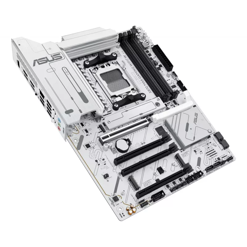 Emaplaat ASUS X870 MAX GAMING WIFI7 W ATX — AMD X870, Socket AM5, DDR5, 4 DIMM, Wi‑Fi 7, 2.5Gb LAN
