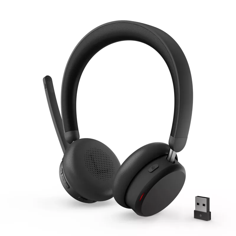 Lenovo ANC Peakomplekt 6550 Juhtmevaba Peapael Kontori/Kõnekeskuse USB USB-C Bluetooth Must