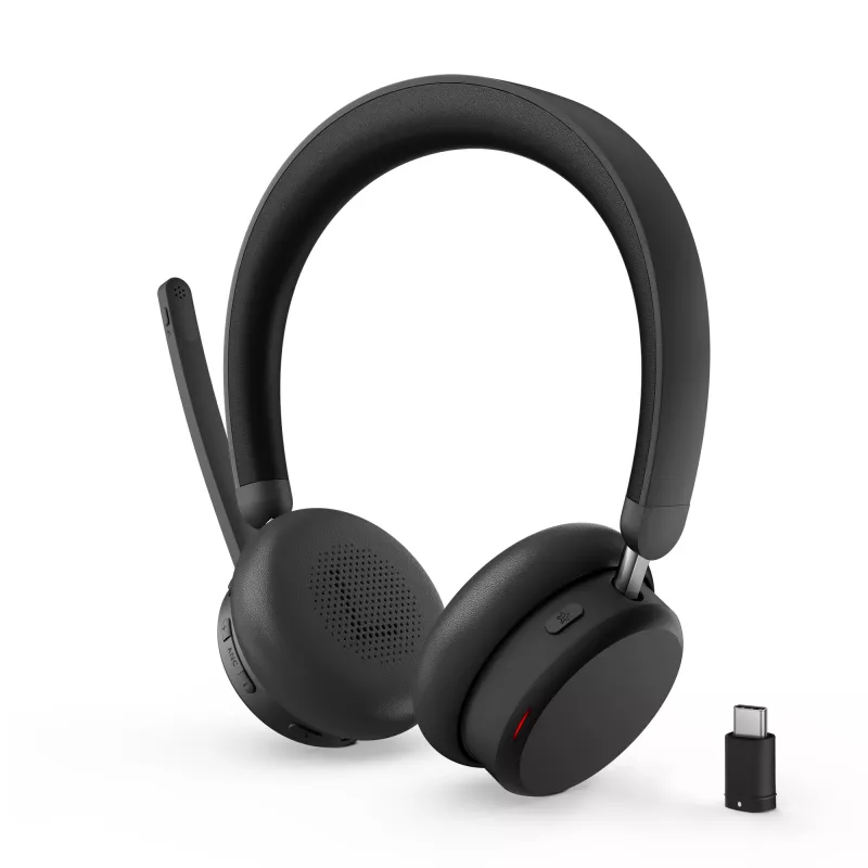 Lenovo ANC Peakomplekt 6550 Juhtmevaba Peapael Kontori/Kõnekeskuse USB USB-C Bluetooth Must