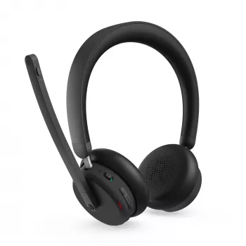 Lenovo 6550 peakomplekt, juhtmevaba, peavõruga, kontori/kõnekeskuse jaoks, USB-C, Bluetooth, must