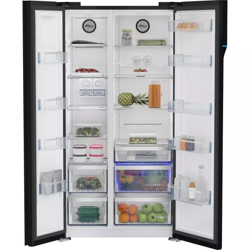Beko GN163140ZGBN külmik-sügavkülmik eraldiseisev 558 L Must