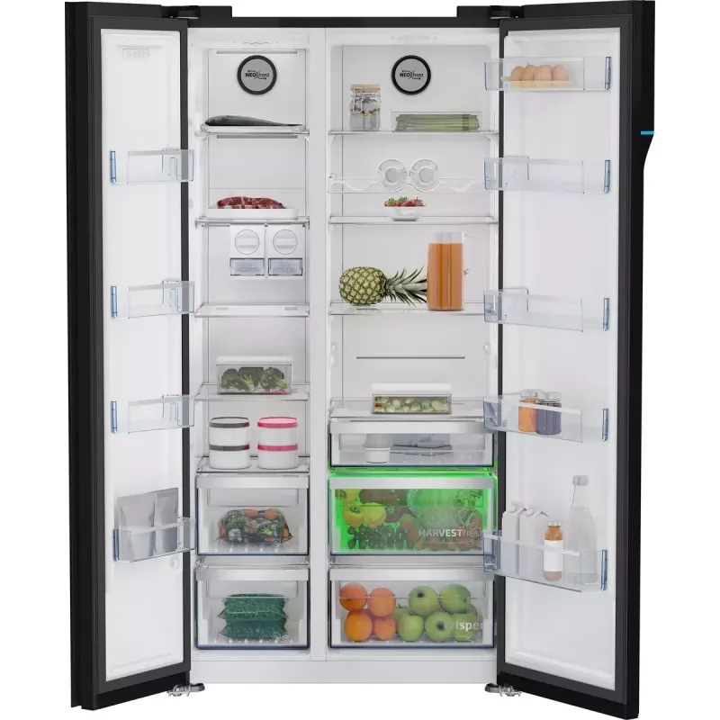Beko GN163140ZGBN külmik-sügavkülmik eraldiseisev 558 L Must