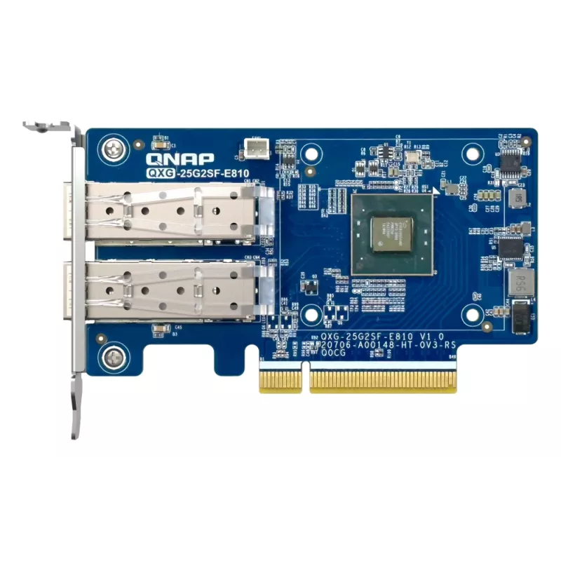 QNAP QXG-25G2SF-E810 võrgukaart Sisemine Kiudoptiline 25000 Mbit/s