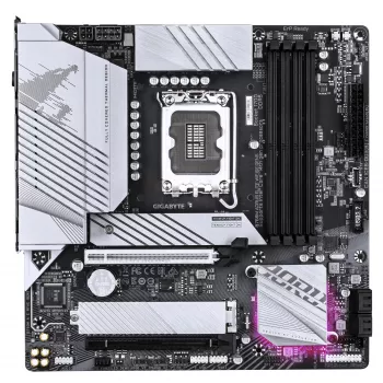 GIGABYTE emaplaat B760M AORUS ELITE WIFI6E GEN5 — Micro ATX, LGA1700, DDR5 kuni 5600MHz, 12+1+1 VRM, 2x PCIe4.0 M.2, Wi‑Fi 6E, 2.5 GbE