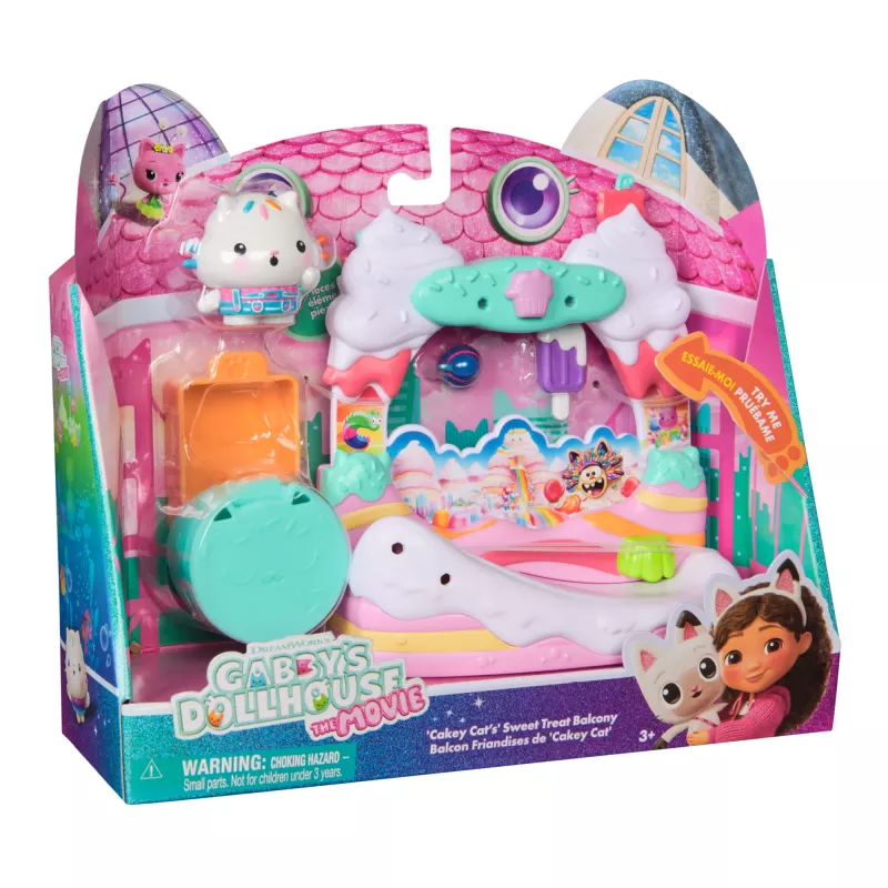 Action Figure Gabby's Dollhouse Cakey Cat's Sweet Treat Balcony Mitmevärviline